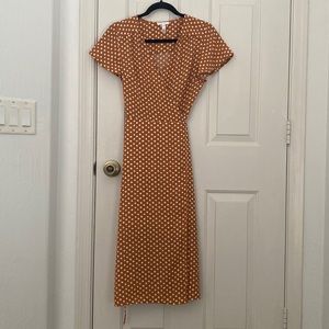 Leith midi wrap dress